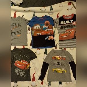 Lot of 5 Disney Cars shirts size 5T